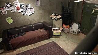 Huge titted milf bound and DP fucked by three lesbians! 🍑🔥💦