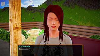 Sideways pounding slams big tits and ass while monster cock stretches her wide in family fun.