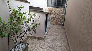 WIFE TEASES GAS DELIVERY GUY INTO WILD OUTDOOR FUCK!