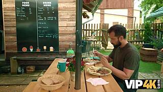 damn this latina babe gets so turned on by those old guys outdoors