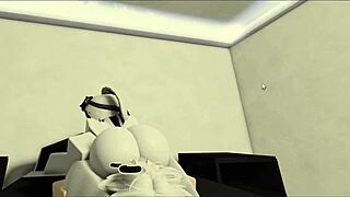 Horny Slut Gets Pussy Dicked Deep In Roblox