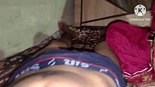 hot desi sister-in-law fucks brother-in-law hard in bedroom with skirt hiked up