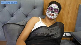 Desi housewife craves wild passionate fucking from husband big cock deepthroat cowgirl orgasms