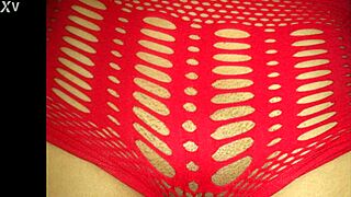 Her shorts barely hide that juicy shaved pussy teasing for a peek.