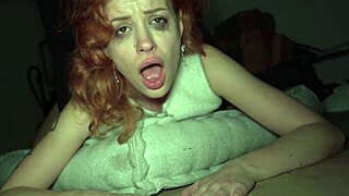 Ginger babe squirts on my cock in public pickup