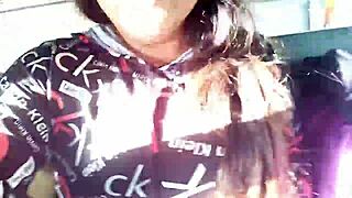 Stranger gropes milf's big tits and ass on crowded bus ride