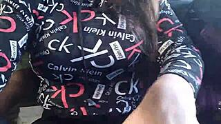 Stranger gropes milf's big tits and ass on crowded bus ride