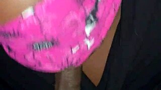 blindfolded old man deepthroats and swallows cum