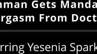 Freshman Yesenia Sparkles Endures Mandatory Hitachi Vibrator Orgasms From Tampa Doctor!