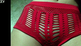 Her shorts barely hide that juicy shaved pussy teasing for a peek.