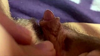 watch this huge clit throb and pulse in extreme closeup orgasm from oral tease