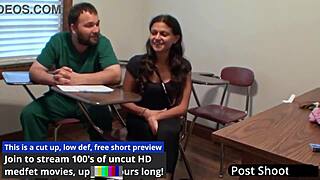 Freshman Yesenia Sparkles Endures Mandatory Hitachi Vibrator Orgasms From Tampa Doctor!