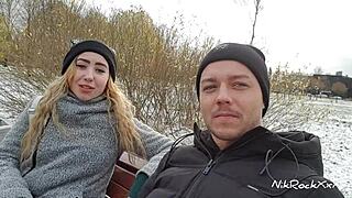 Wow, fucked skinny Russian Bella Mur for cash quickie!