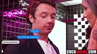 HEY Cuckold Hubby! Watch Wife Fuck Random Guy Hard In Bar Toilet!