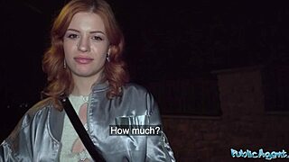 Ginger babe squirts on my cock in public pickup