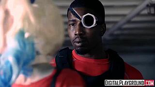 suicide squad parody with petite skinny aria alexander tight wet pussy creampie fun