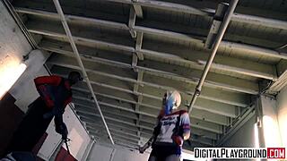 suicide squad parody with petite skinny aria alexander tight wet pussy creampie fun