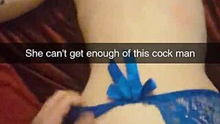 Why does this cheating wife beg for creampies on Snapchat?