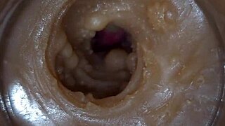 i'm dripping precum everywhere as huge cock stretches my swollen pussy lips in extreme 4k toy closeup