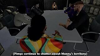 damn pussy poppins handles that monster cock like a pro in wild fuck game