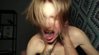 milky way moans loud as she squirts hard from rough big cock pounding