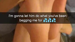 Why does this cheating wife beg for creampies on Snapchat?