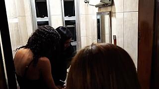 Four Slutty Babes Go Wild in Ass Licking Group Suruba Fuck