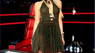 Jerk off to Gwen Stefani's sexy long legs tease!