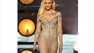 Jerk off to Gwen Stefani's sexy long legs tease!