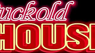 Horny brunette invites three guys for homemade orgy fuckfest