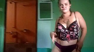 Chubby homemade euro couple licks balls spits dances bent over doggystyle cum ass