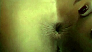 teasing tight asshole winking for viewers close up