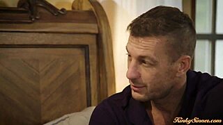 petite latina wife drops to knees deepthroating husband's throbbing cock eagerly