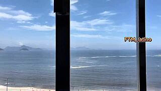 Massive Brazilian Cock Ravages Transguy Raw Ends on Pussy