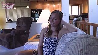 Nasty Stella Sedona Begs Seth to Creampie Her College Pussy