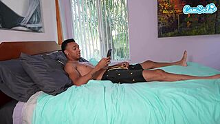 stepsis catches bbc bro spying then sucks fucks to orgasm