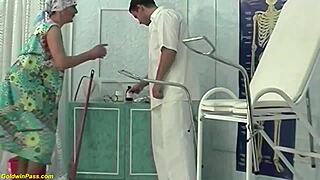 yo this ugly grandma gets her tight pussy roughly fisted by crazy doc