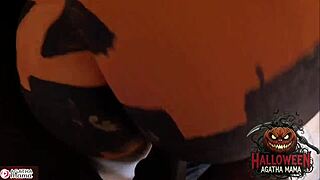 halloween milf brazilian agatha mama takes bbc pounding jack o'lantern style, you craving that ass to mouth?