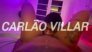 young brazilian brunette moans riding big cock wet pussy