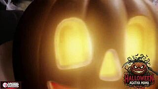 halloween milf brazilian agatha mama takes bbc pounding jack o'lantern style, you craving that ass to mouth?