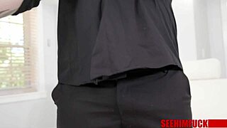 muscular joe bonez and sexy riley jean get into some steamy rimming action