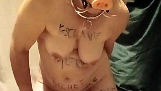 Filthy slave endures pig-like sodomy humiliation!