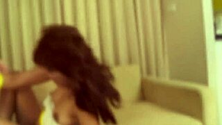 lek the thai brunette takes massive cock pounding hard in bar with hairy pussy exposed