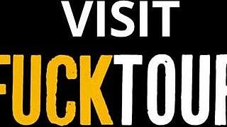 Massive Cock Lodged Deep in Latina Slut's Tight Throat