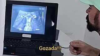 hey corno, watch the gynecologist fuck your housewife's wet pussy during ultrasound