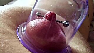 suck hard my pierced puffy nipples while pumping big tits close up pov milf