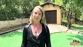 Marie Blonde Coquine Destroyed in Torrid Threeway MMF