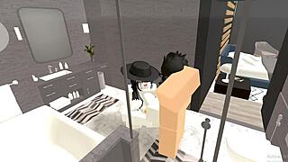 roblox condo blows with skilled handjob and deepthroat action