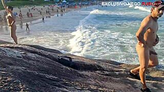 Humiliated Cuck Watches Wife Gangbanged By Over 20 Big Black Cocks On Beach