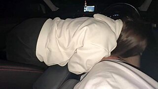 he spots street whore then pounds her mouth deep in car